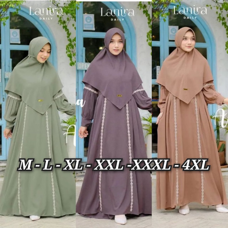 ALMIRA SYARI UKURAN M - L - XL - XXL - XXXL - 4XL GAMIS SET SYRI GAMIS JUMBO BUSUI DRESS MURAH GAMIS SYAR'I PLUS KHIMAR KONDANGAN GAMIS RENDA GAMIS KEKINIAN GAMIS REMAJA GAMIS TERBARU BAJU GAMIS WANITA FASHION MUSLIM BAJU LEBARAN DRESS WANITA TERMURA