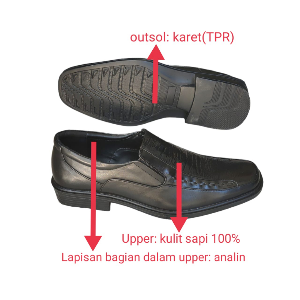 Sepatu pantovel 0218 asli kulit termurah dan terbaru