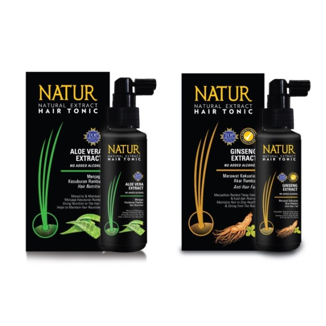 NATUR Hair Care Series (BPOM) Shampoo, Conditioner, Hair Tonic, Hair Vit