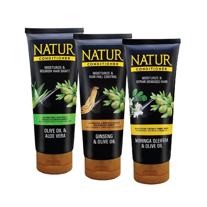 NATUR Hair Care Series (BPOM) Shampoo, Conditioner, Hair Tonic, Hair Vit