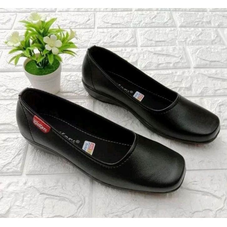 PROMO 2.2 DISKON Sepatu Pantofel Wanita Terlaris Hitam Sekolah Paskibra Kantor bayar COD