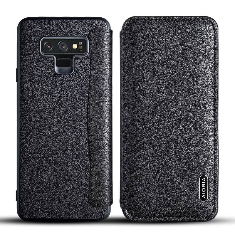 SAMSUNG NOTE 9 CASE LEATHER FLIP CASE AIORIA COVER SOFTCASE