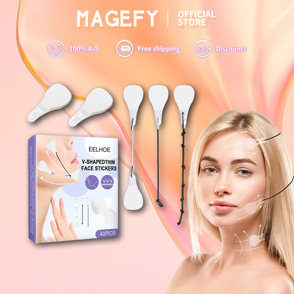 MAGEFY Stiker Wajah Anti Kerut/Sticker Garis Wajah Untuk Wajah Mata dan Leher - Instant Face Lift Sticker 1337