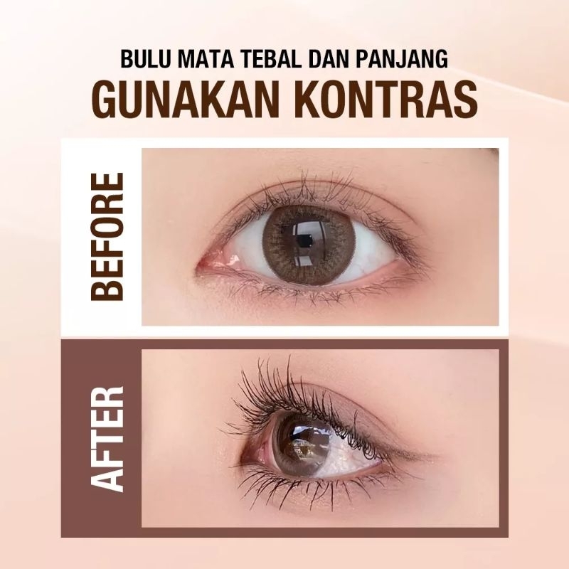 O.TWO.O GOLD MASCARA WATERPROOF LONG LASTING / MASCARA O.TWO.O FIBER LASH BOLD HITAM ANTI AIR DAN BADAI