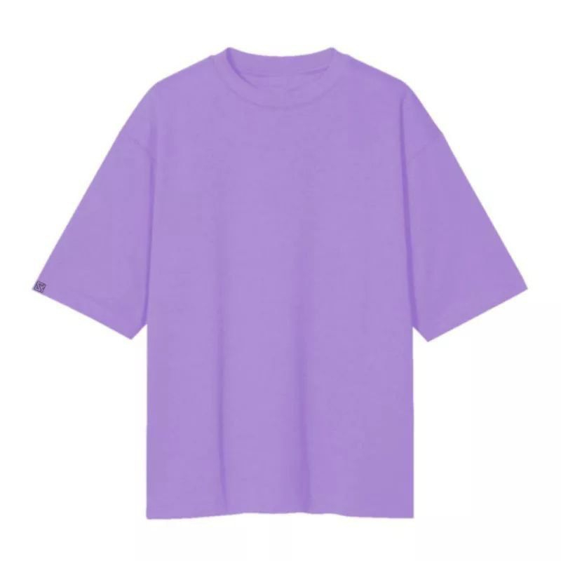 Kaos Polos Warna Ungu muda Lilac Lengan Pendek Leher O-Neck Katun Tc 30s
