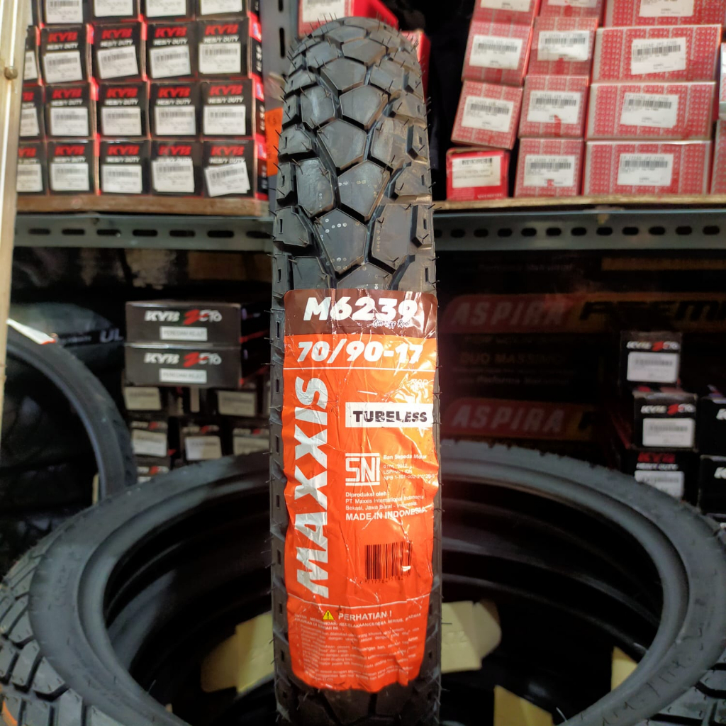 Maxxis Dual Purpose 70/90-17 Ban Motor Semi Trail Ring 17 Tubeless Gratis Pentil