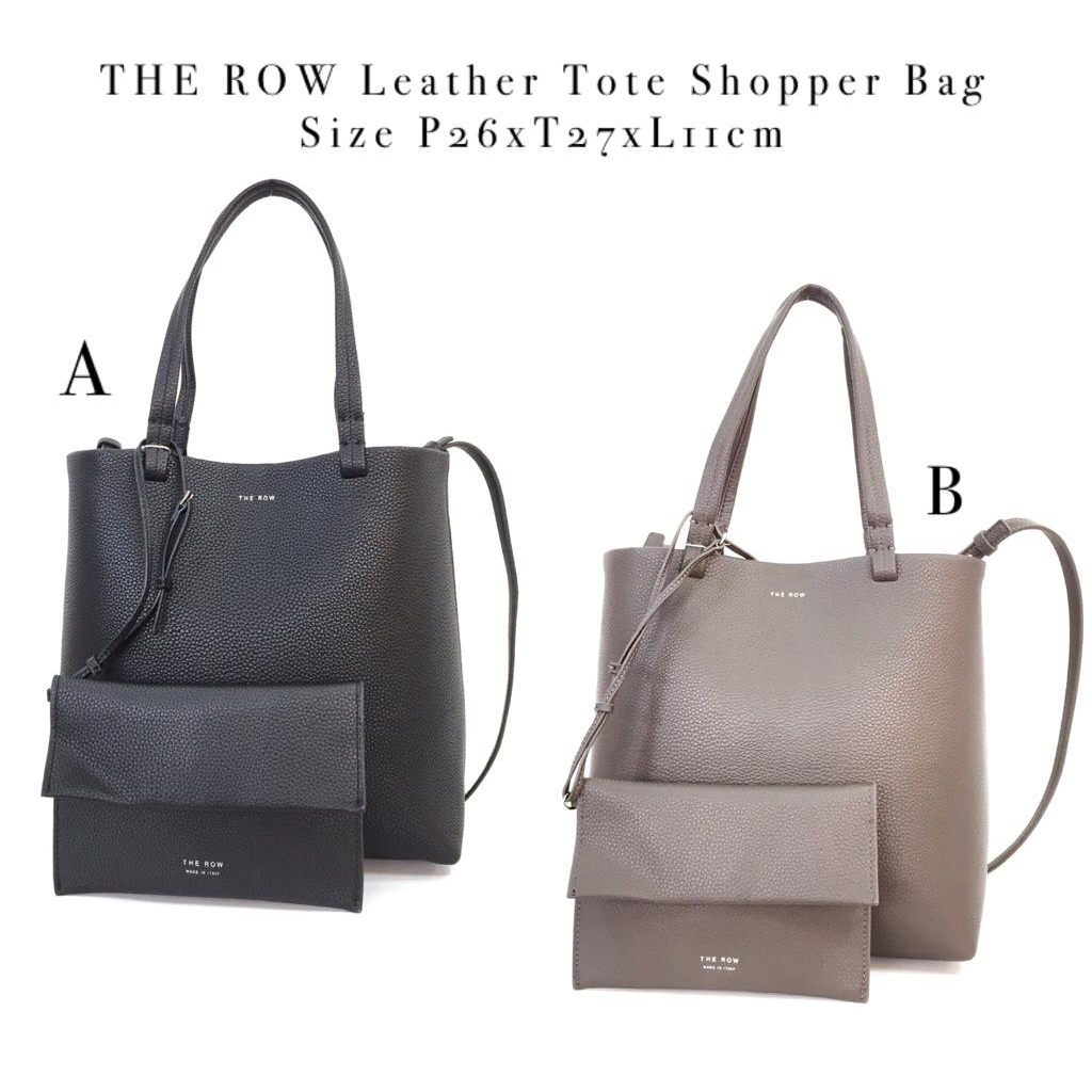The Row Leather Tote Shopper Bag