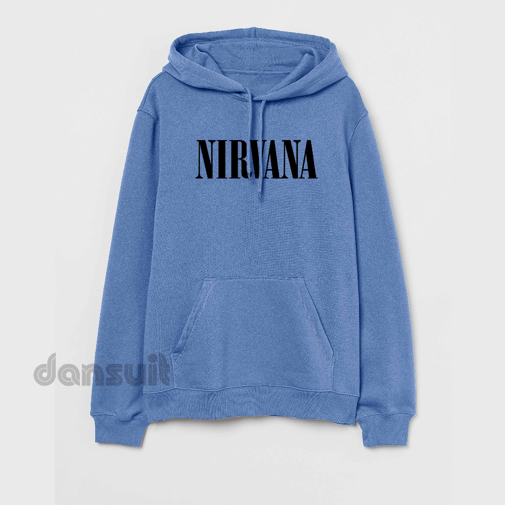 Sweater Hoodie Pria/Wanita Size M - XXXL  Sweater Hoodie Distro NIRVANA Bahan Fleece Tebal Premium