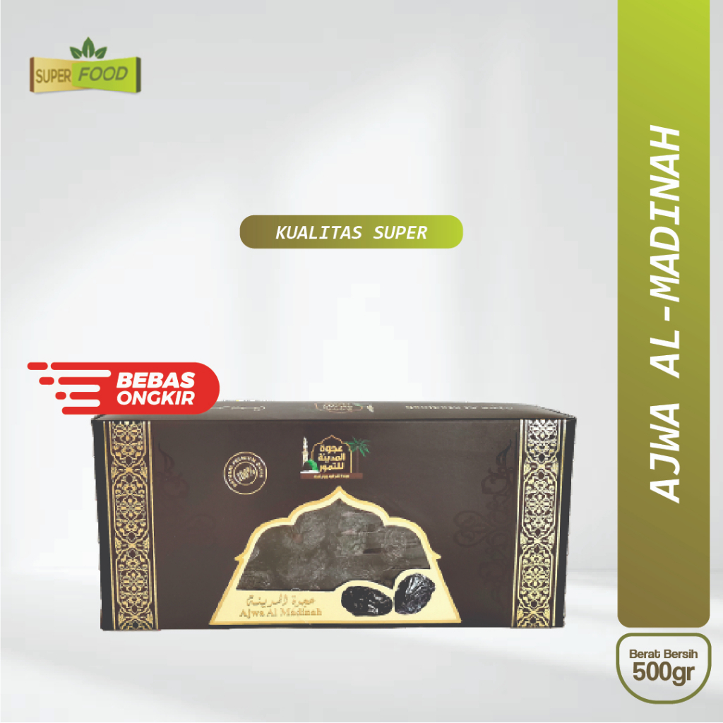 

AJWA AL MADINAH 500GRAM SUPER BPOM / KUALITAS SUPER