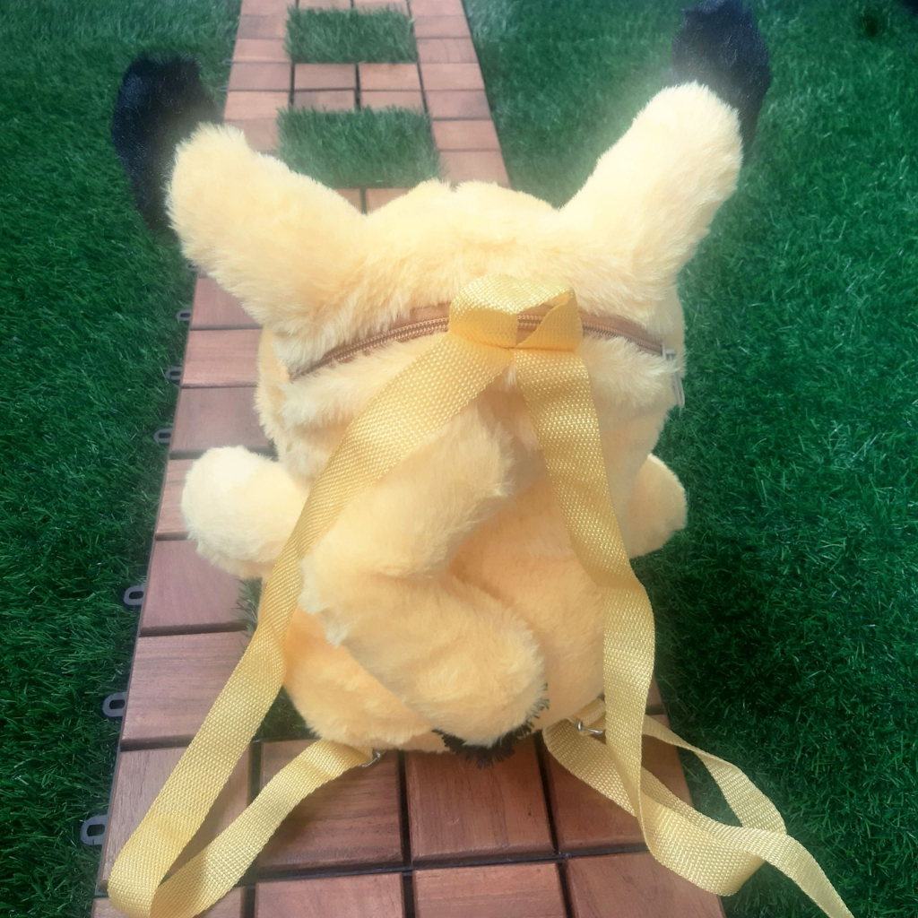 Tas Ransel Wanita Boneka Pikachu Kuning