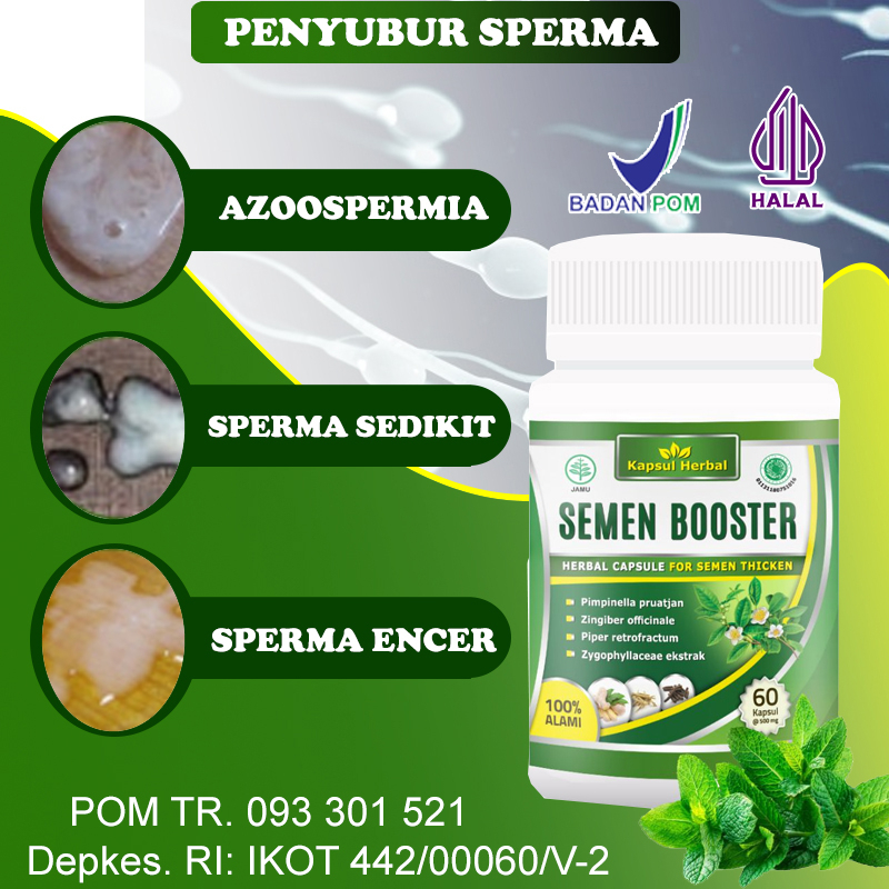 Obat Penyubur Sperma Pria Pengental Penambah Kental Memperbanyak Mani Semen Booster Anti Encer Original