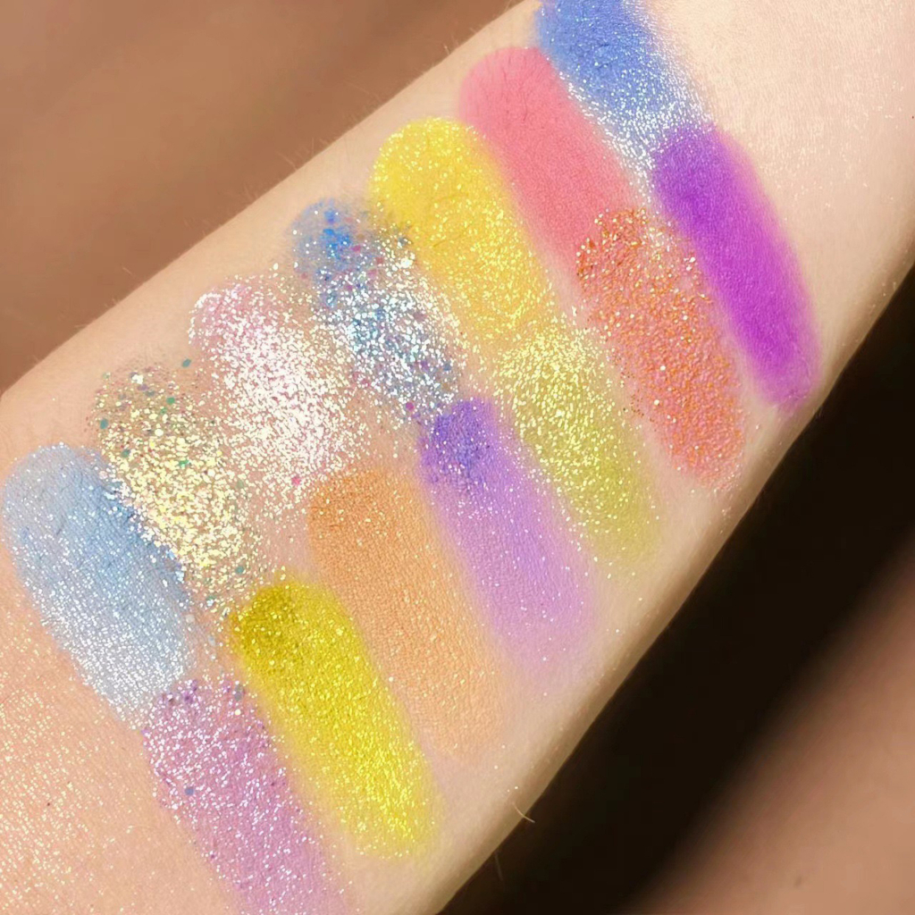 Eyeshadow Rainbow Color Matte Shimmer Pigmented Glitter 30 Warna