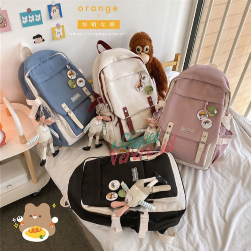 Joshee Tas Ransel Wanita Backpack Wanita Backpack Pria Tas Sekolah Tas Anak 0191 Backpack Nylon 9097, 07