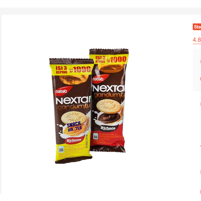 

Nabati Nextar Gandum Ku- Netto 22 gram