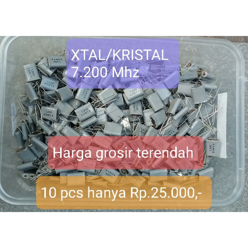 X'tal/kristal 7.200 Mhz/10 pcs.