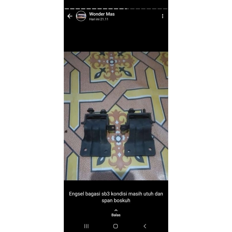 engsel bagasi civic wonder sb3