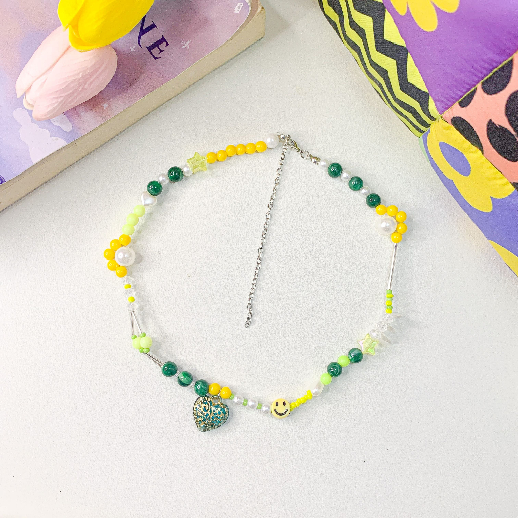 Ethereal Necklace / Kalung Etnik Wanita / choker cewek kue / Kalung Manik / Beads Necklace / Kalung 