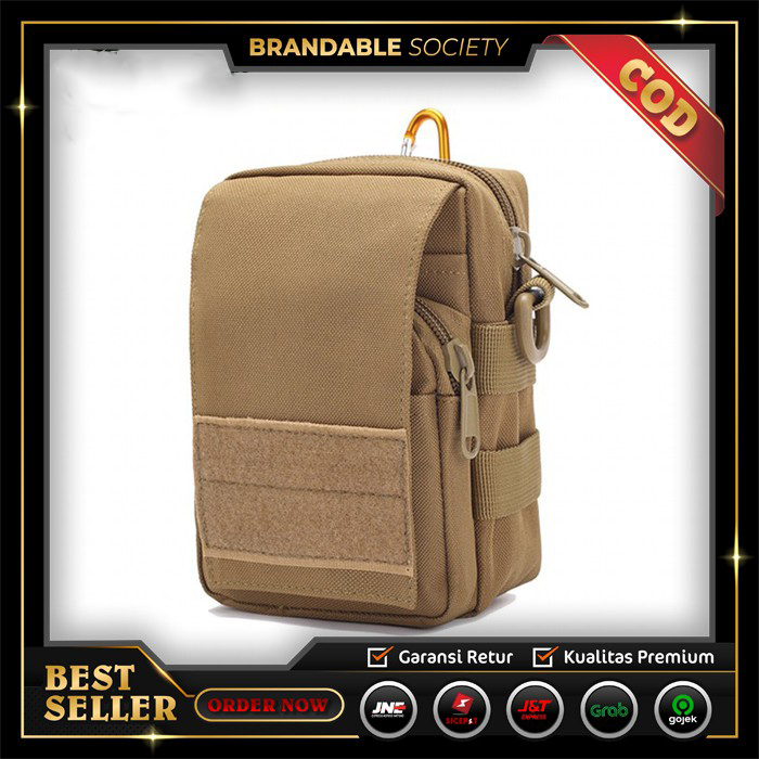 Tas Pinggang Hp Pria Terbaru Import Selempang Cowok Tactical Army Tali Strap Slempang Keren COD HJ41