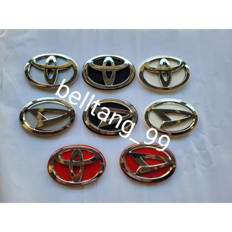 Logo emblem ban serep terios belakang kaki 4/ logo ban serep rush belakang/ logo toyota daihatsu ban