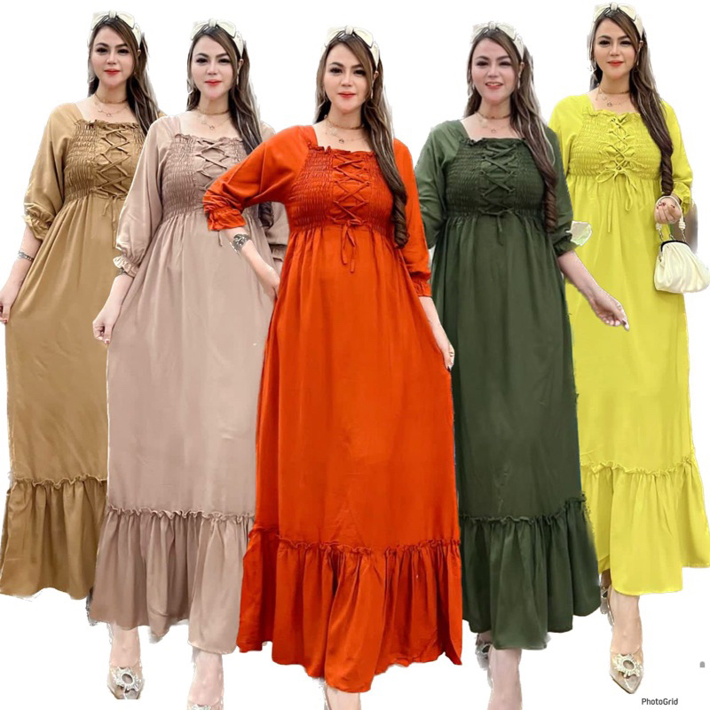 GAMIS AURANTI SMOK PANJANG LD 110