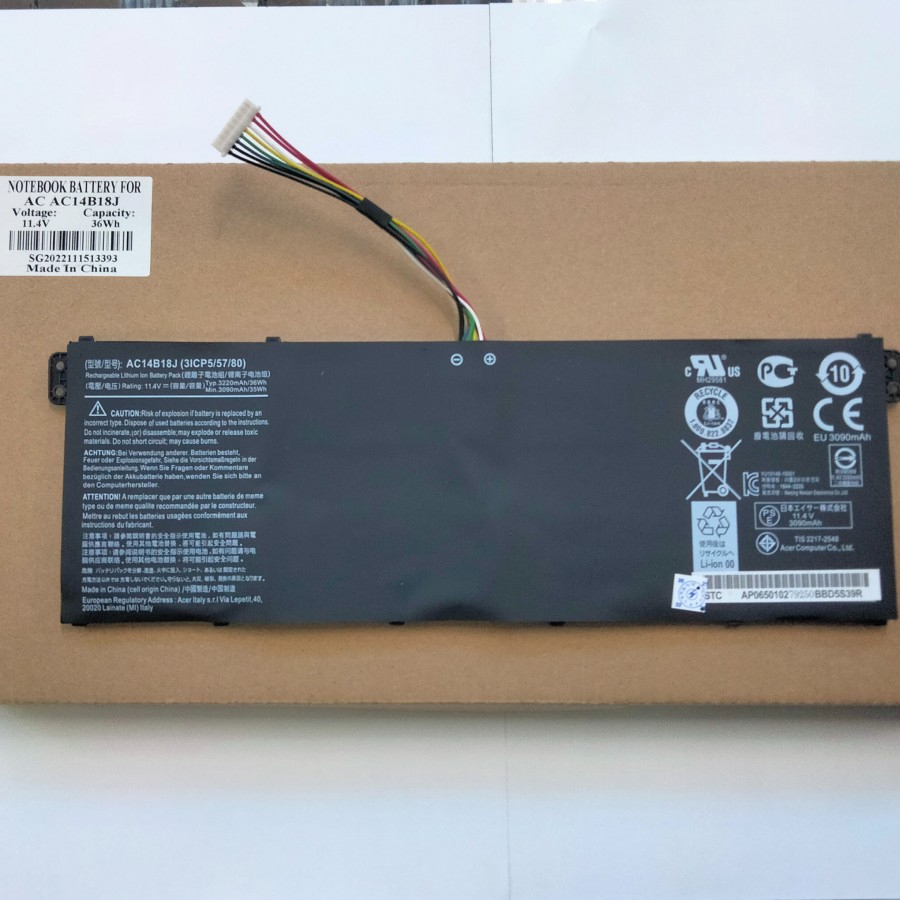 Baterai Batre Acer Aspire 3 A315-41-R971 A315-41-R9D3 AC14B18J ORI