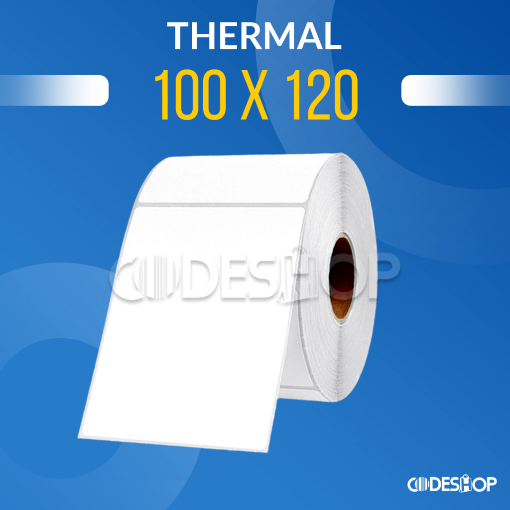 Label Barcode Thermal 100x120mm ( 10cmx12cm ) Cetak Resi Isi 500 pcs