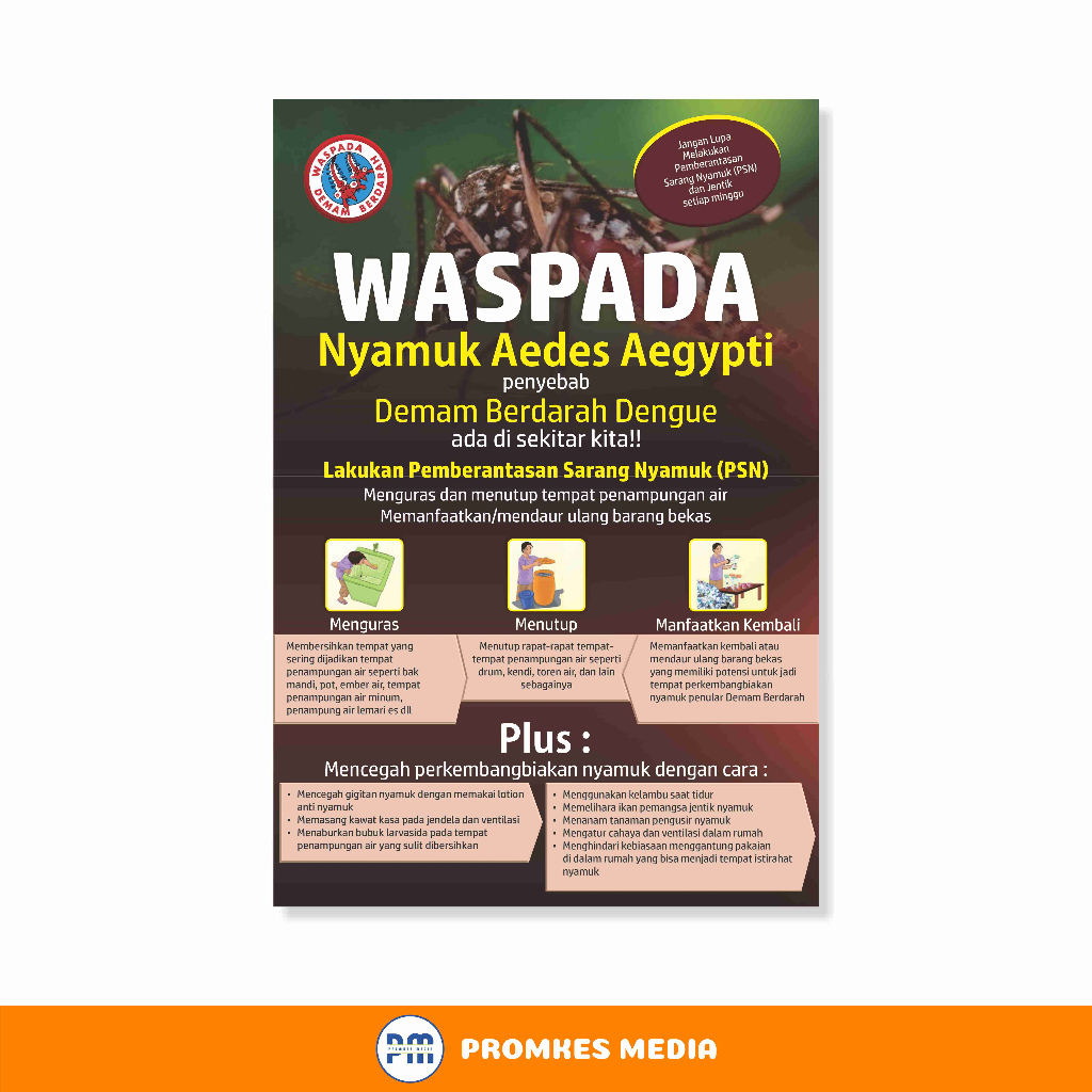 

Poster Kesehatan, Waspada DBD, Demam Berdarah