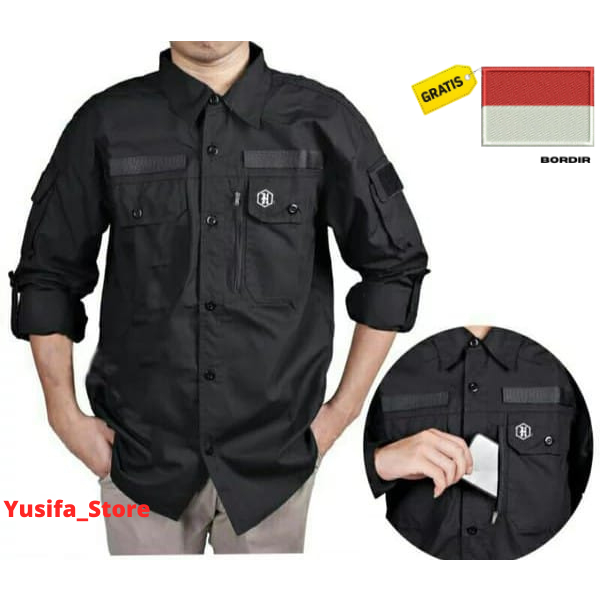 Kemeja lapangan hexagon / kemeja pria  maco / kemeja lapangan / kemeja tactical