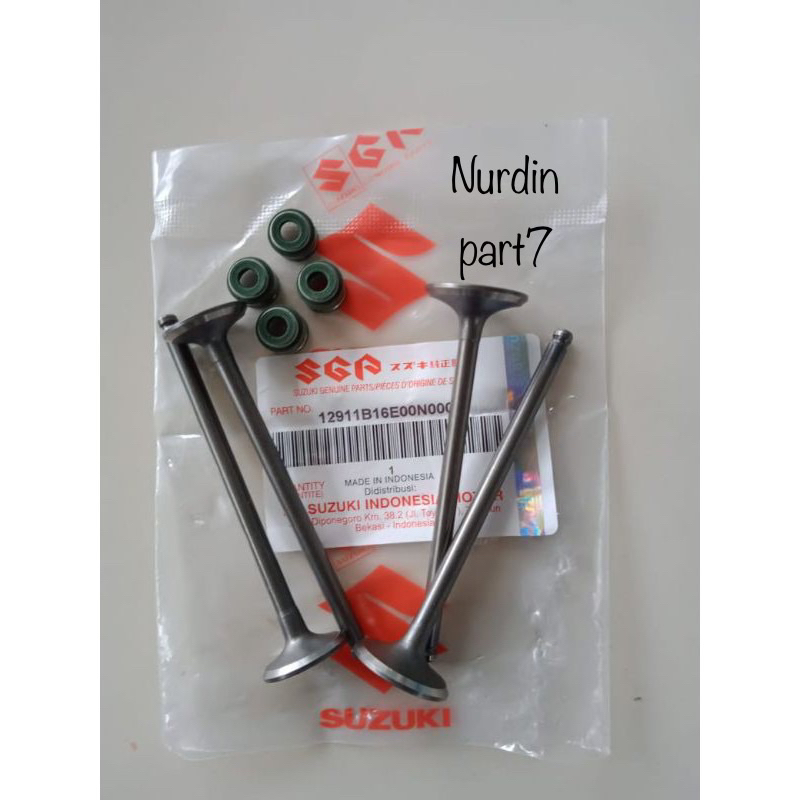 Payung klep/klep set+Seal Klep isi 4 Suzuki Satria Fu 150 Karbu Satria Fu 150 Lama old ORI SGP