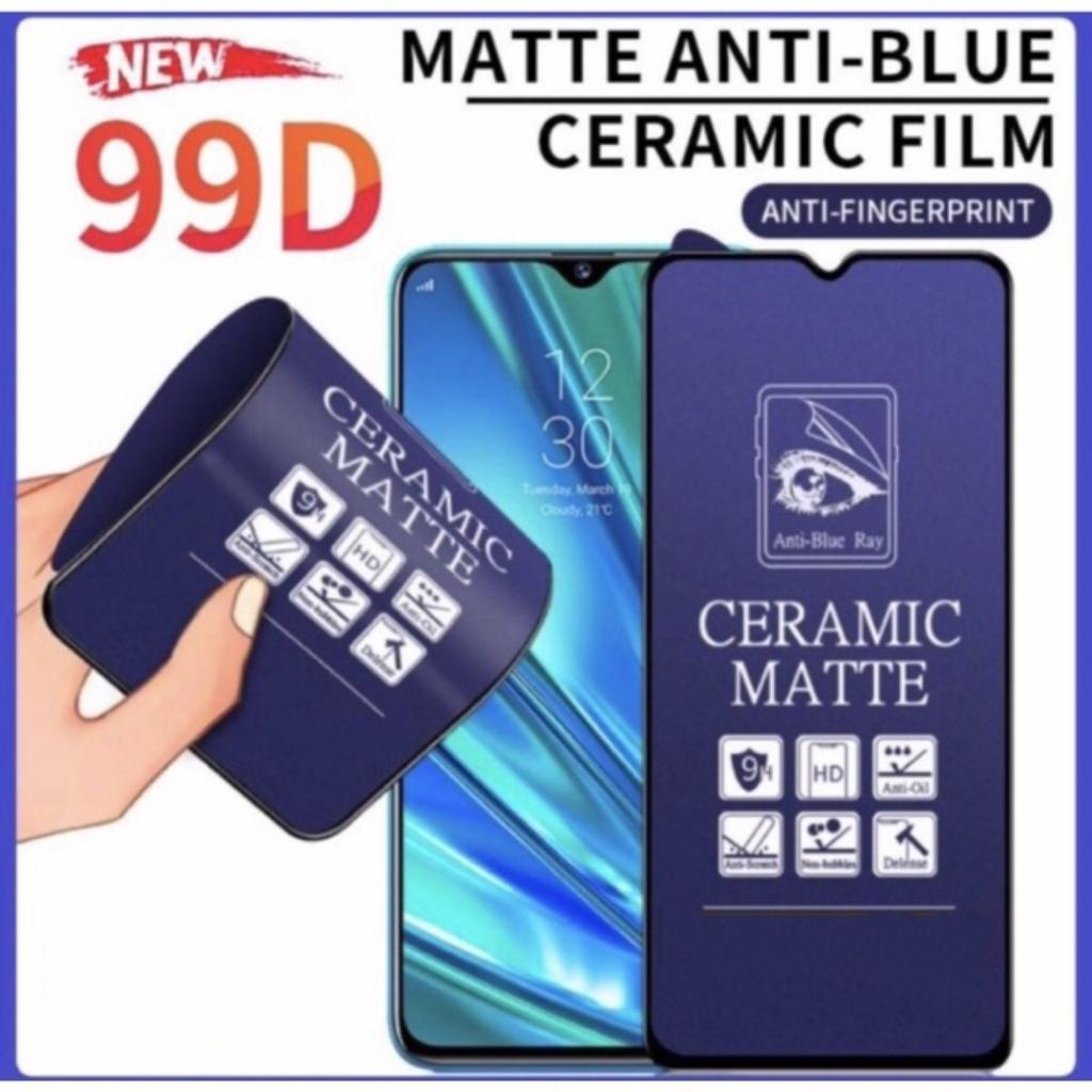 TG Xiaomi Redmi 9T Ceramic Blue Matte Premium Anti Gores Layar Tempered Glass