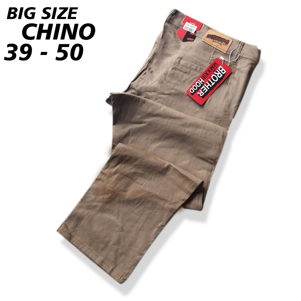 BIG SIZE Celana Panjnag Chinos Pria terbaru size 39 sampai 50 Chino jumbo