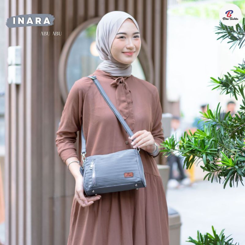 INARA STRIP BY BIRU TSABITA TAS SELEMPANG WANITA MURAH HALUS BERKUALITAS