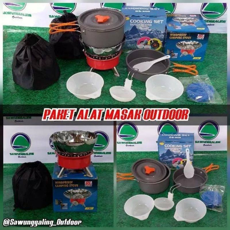 PAKET ALAT MASAK CAMPING OUTDOOR