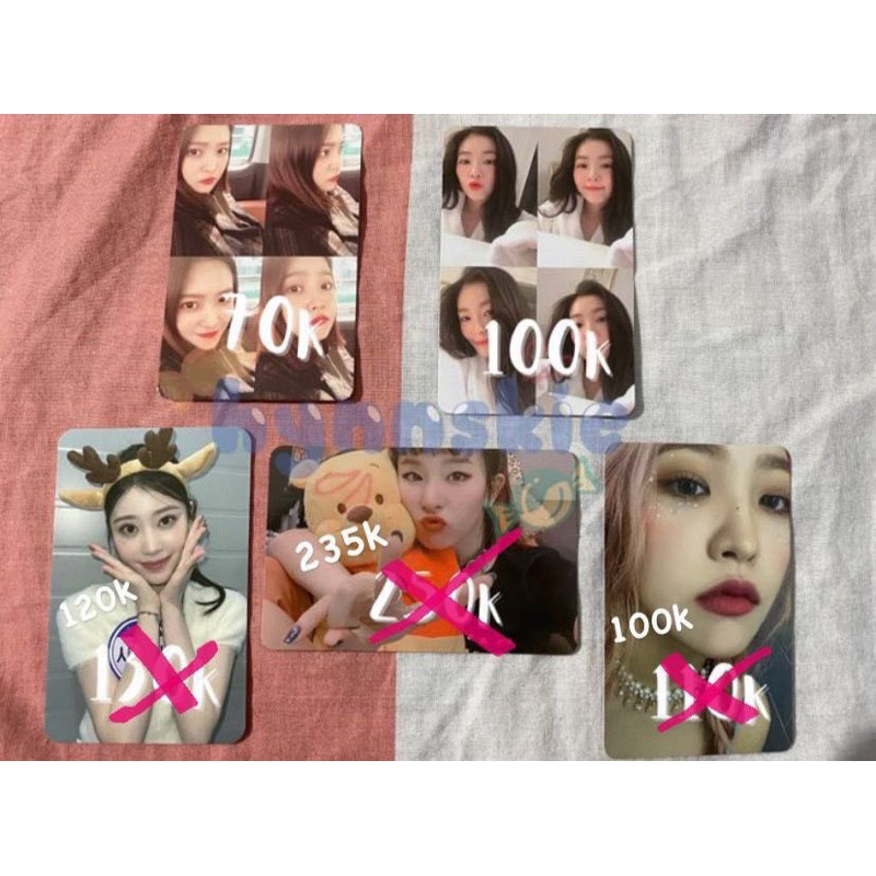photocard pc yeri grid irene grid xiaoting beatroad seulgi pooh irene finale