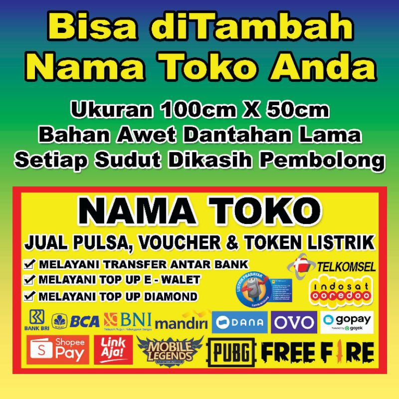 Spanduk Dengan Nama Toko