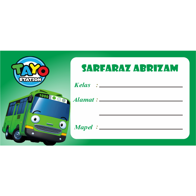 

[203] Stiker Label Buku Tulis | Label Buku Mata Pelajaran 1 set isi 12 label