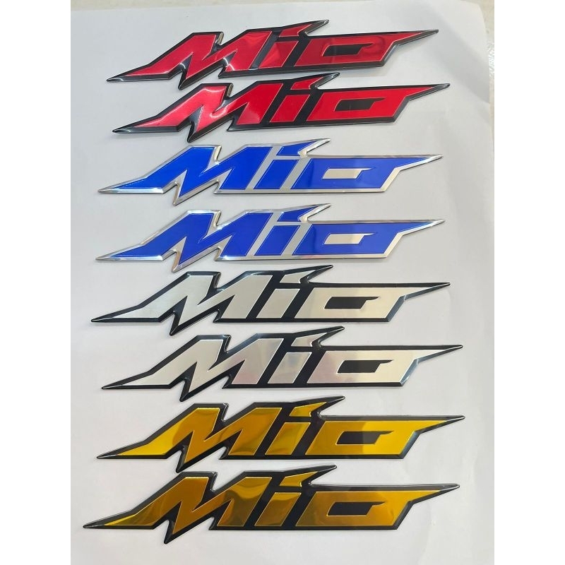 2PCS EMBLEM MIO LOGO MIO TIMBUL 3D EMBLEM YAMAHA MIO DAN YAMAHA MIO 125 BUKAN STIKER MIO ATAU STICKER YAMAHA MIO TIMBUL