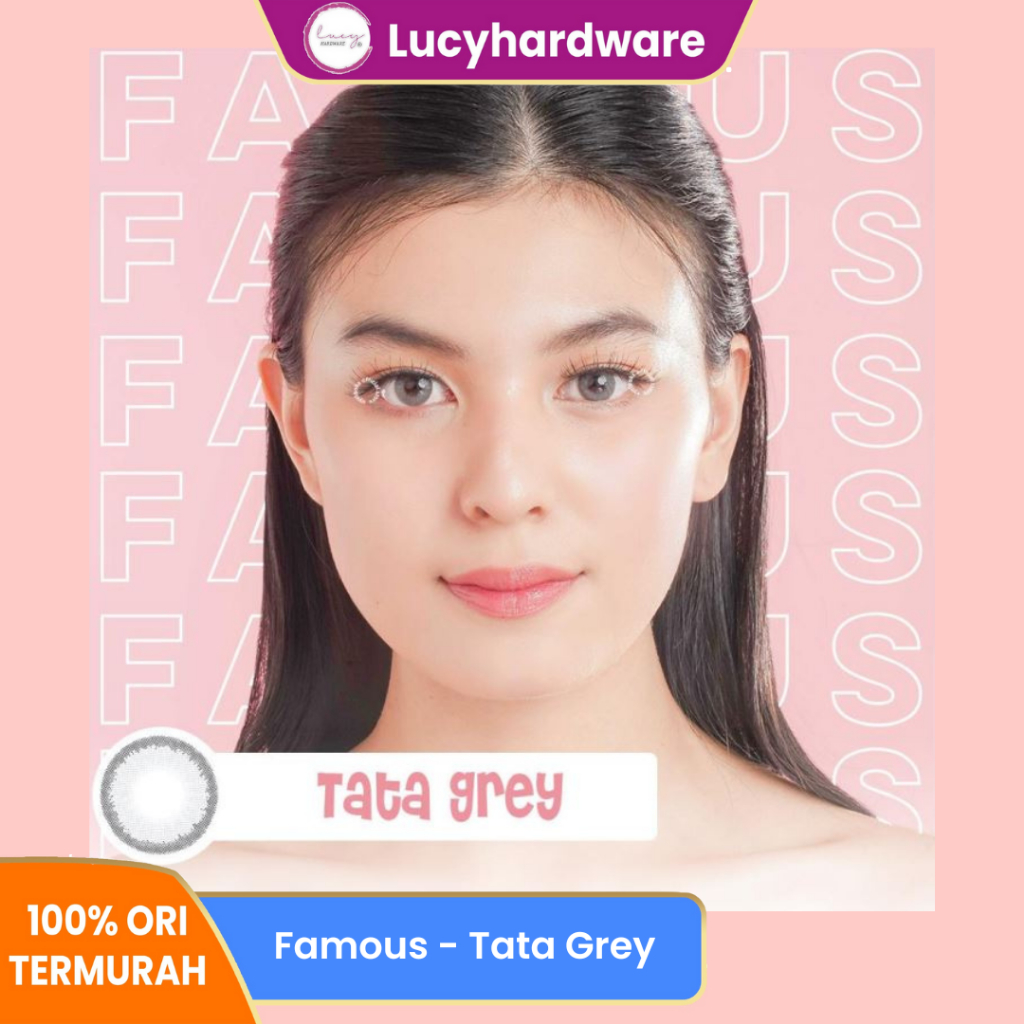 Famous With Biomoist Tata Grey Bulanan Softlens Warna