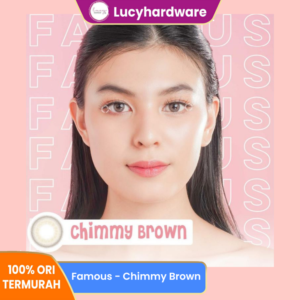 Famous With Biomoist Chimmy Brown Bulanan Softlens Warna