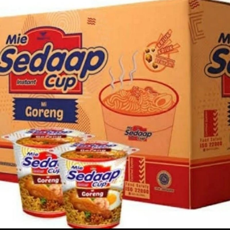 Mie sedap cup goreng 1dus isi 12cups