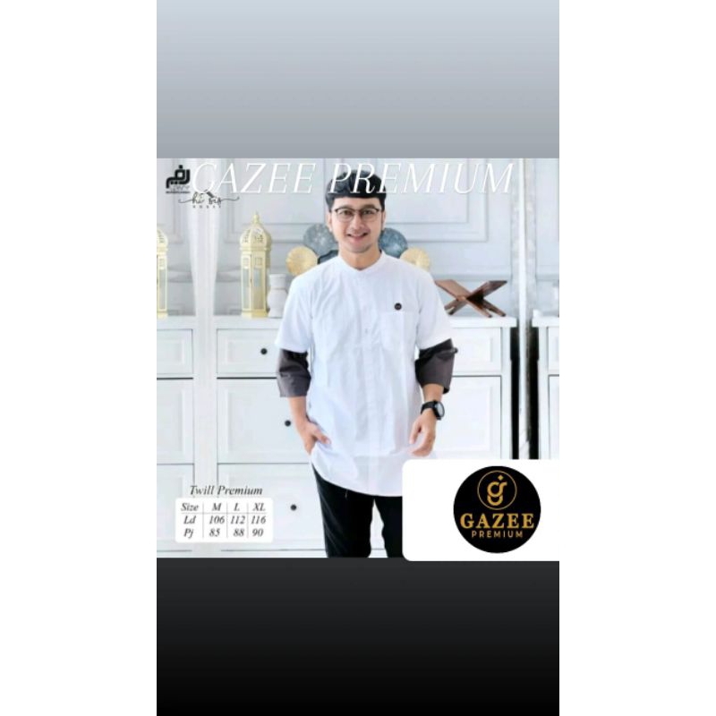 LEAFY KURTA PRIA LENGAN 3/4 NR 272 MODERN PREMIUM ORIGINAL COTTON ( COD ✅️ BISA )