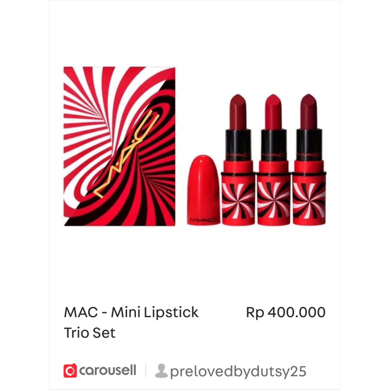 mac lipstick trio mini set