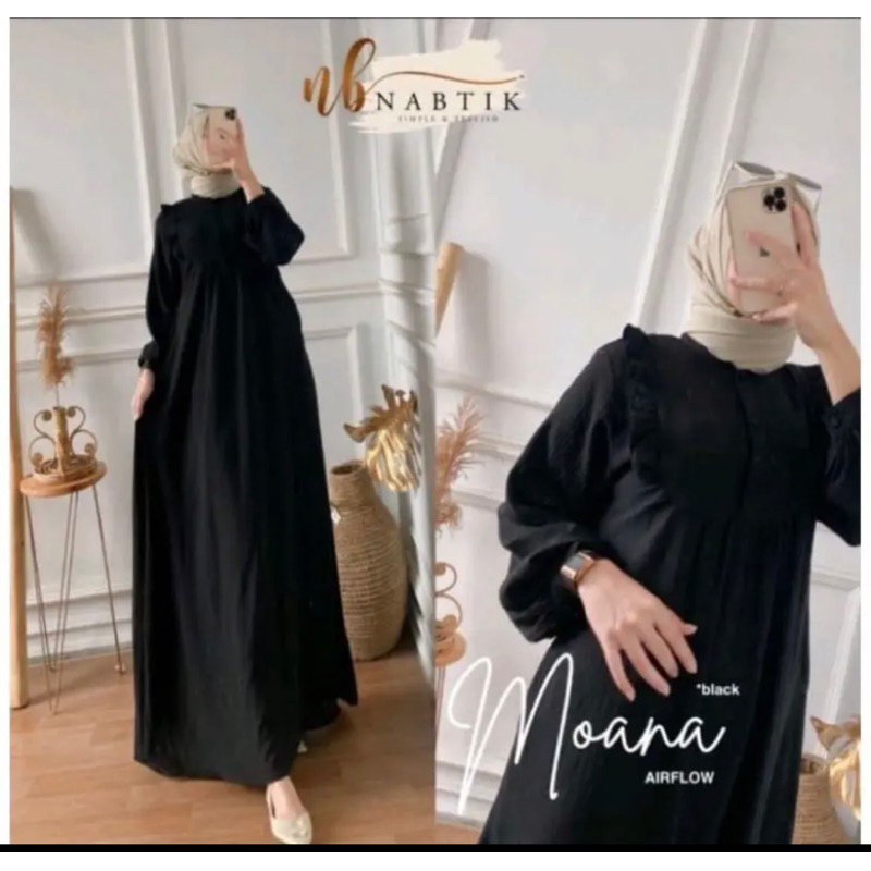 gamis crinkle premium/ muat sampai BB 80kg