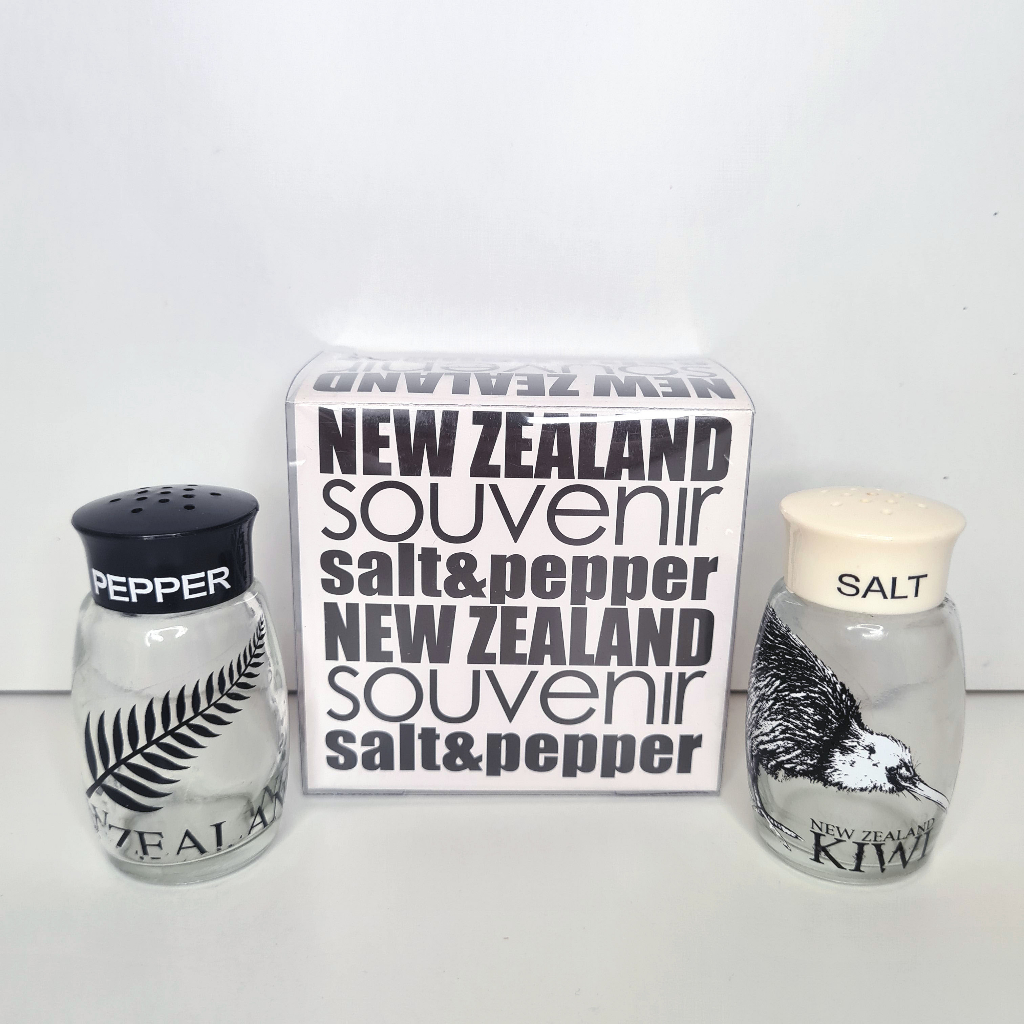 

Souvenir Oleh Oleh Hiasan Set Tempat Bumbu Masak Dapur Salt & Pepper Garam Lada Merica NZ New Zealand