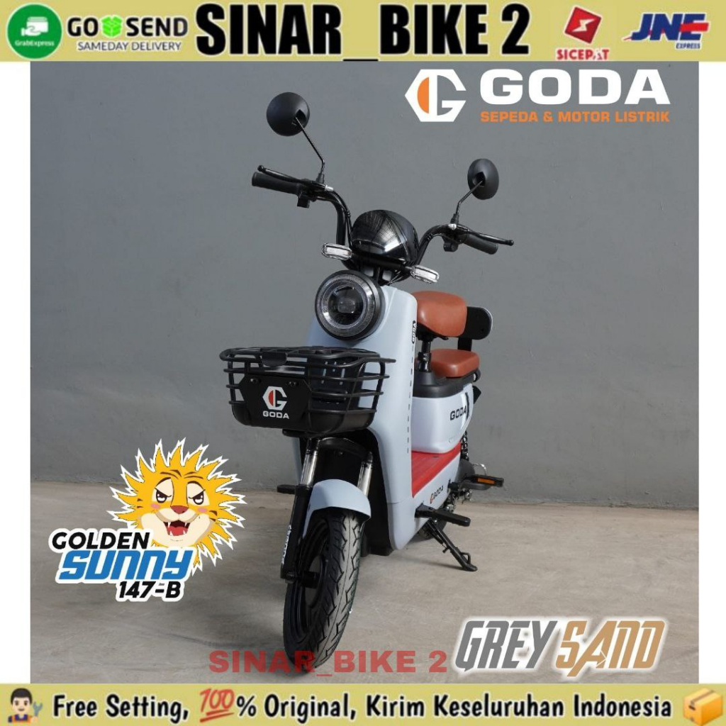 Sepeda Listrik GODA 147B 147 B SUNNY 500 Watt Electric E Bike