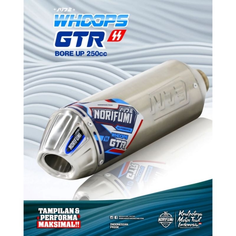 KNALPOT NORIFUMI WHOOPS GTR ORIGINAL KLX CRF
