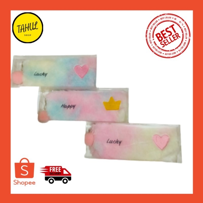 

Pencil Case Bulu Seleting / Kotak Pensil bulu / Tempat Pensil bulu / Tempat Pensil Lucu / Kotak Pensil Bludru / Kotak Pensil anak