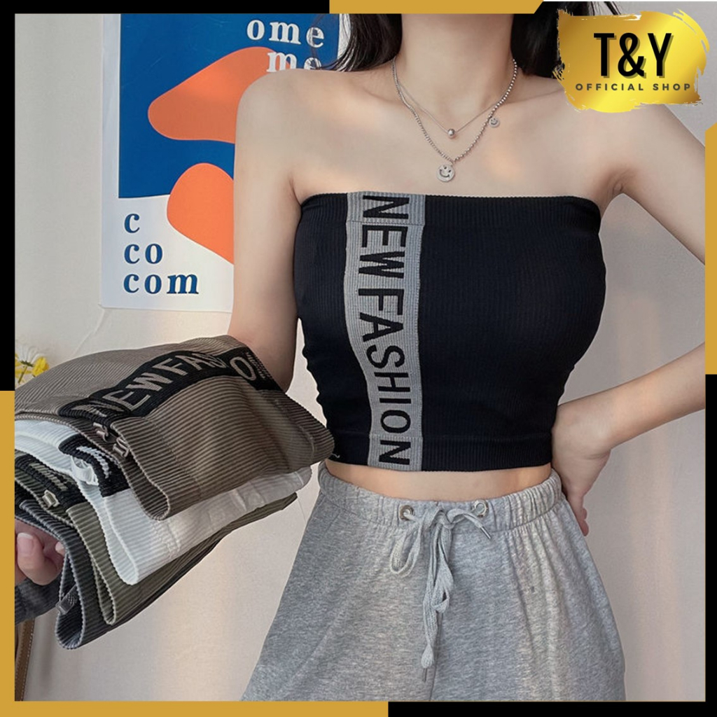 T&amp;Y Tengtop Sexy Pakaian Dalam Atasan Tanpa Lengan Kasual Tanktop Wanita Bra NEW FASHION 6804 Crop Top Korean Style Tank Top Include Cup Bra Tali Bisa Lepas Pasang Bahan Melar Dan Nyaman Murah Import