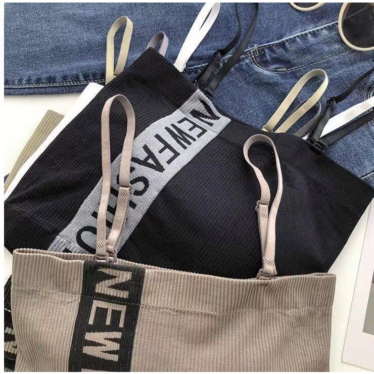 T&amp;Y Tengtop Sexy Pakaian Dalam Atasan Tanpa Lengan Kasual Tanktop Wanita Bra NEW FASHION 6804 Crop Top Korean Style Tank Top Include Cup Bra Tali Bisa Lepas Pasang Bahan Melar Dan Nyaman Murah Import