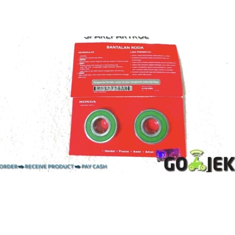 SEPASANG BEARING LAHER RODA BELAKANG TIGER GL PRO VARIO 125 150(2PCS 6203 AHM PRESS)